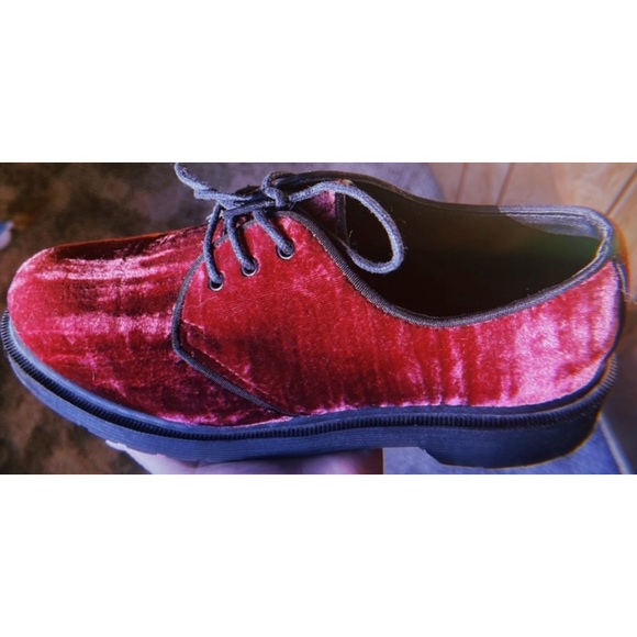 Doc Marten Platform Red Velvet Boots main image 14